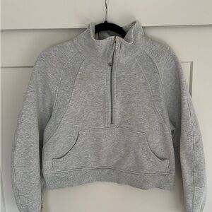 Gray Lululemon Women's Scuba Half-Zip Sweater